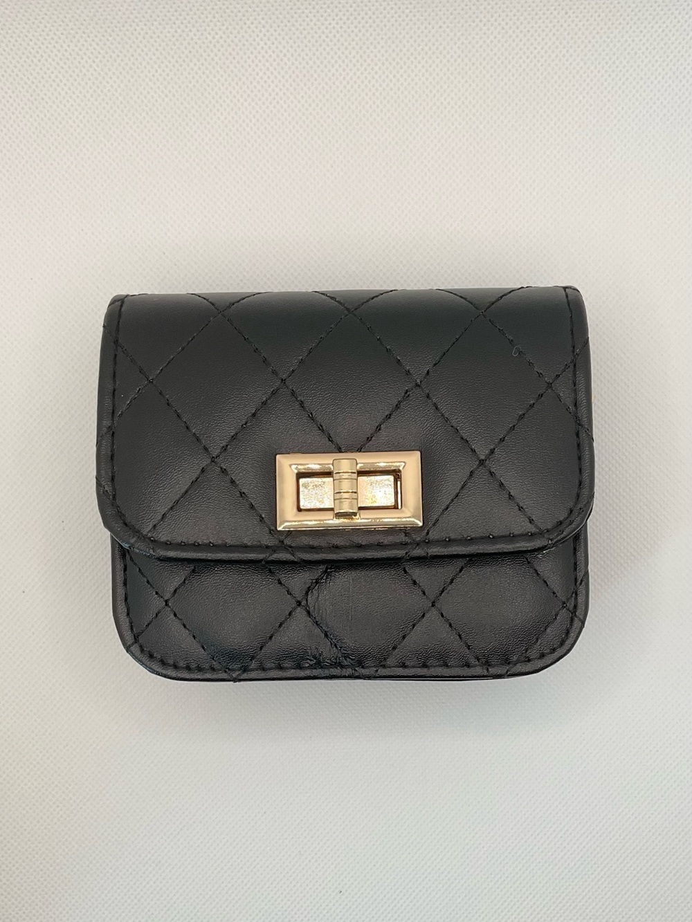 Classic Black Quilted Mini Bag | MayZai Boutique